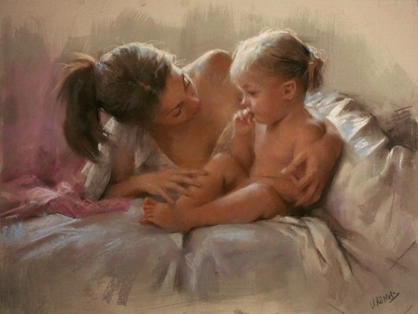Материнство в картинах Vicente Romero Redondo Vicente Romero Redondo испанский художник родился в Мадриде в 1956году. (#стихи_разное)