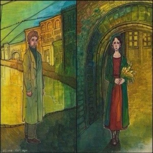Она несла в руках отвратительные, тревожные желтые цветы. Черт их