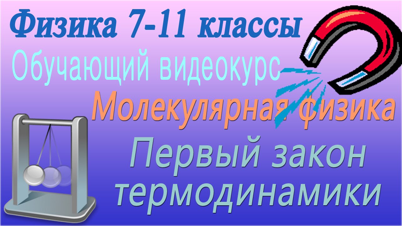 Первый закон термодинамики. Урок 45