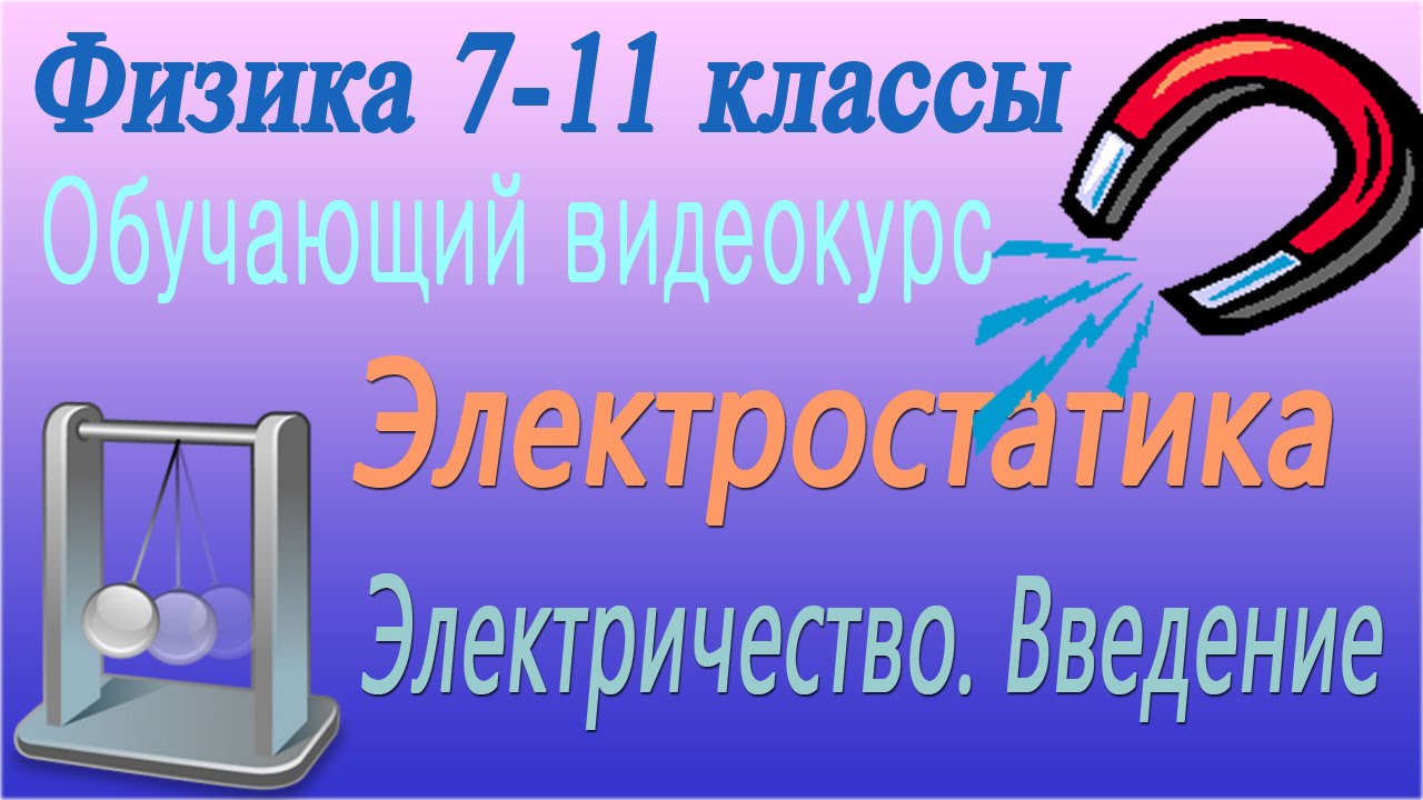 Электростатика. Электричество. Введение. Урок 50