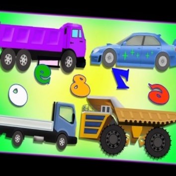 Веселые машинки,cars. Изучение цифр 6,7,8,9,0. Развивающие мультики для детей про машинки